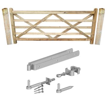 Heavy Bottom Rail Gate Set