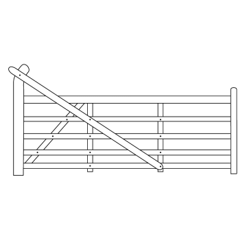 Yeoman Hardwood Gate 1.80m Left