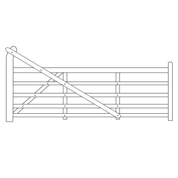 Yeoman Hardwood Gate 2.10m Left
