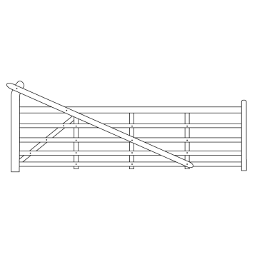 Yeoman Hardwood Gate 2.70m Left