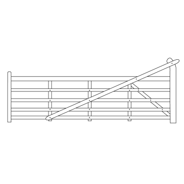 Yeoman Hardwood Gate 2.70m Right